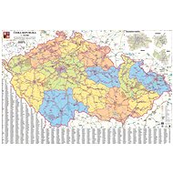 Czech Republic Railway Map 93x173cm Laminated, Wall Map with Rods - Map