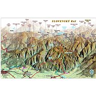 Slovak Paradise 65x100cm Panoramic Laminated, Wall Map with Rods - Map