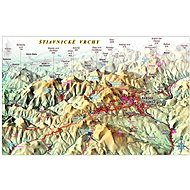 Štiavnické Upper 65x100cm Panoramic Laminated, Wall Map with Rods - Map