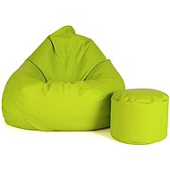 Aga Sitting bag XXXL + Footrest Light Green - Bean Bag