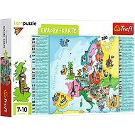 Educational Puzzle - Map of Europe - German Version - Tabletop Game 