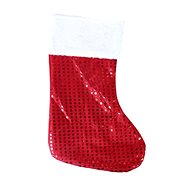 Christmas Stocking with Sequins - Santa Claus - 40cm - Christmas - Christmas Decoration