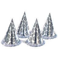 Hat Happy new year- New Year' s Eve - silver - 1 pc - Party Hats