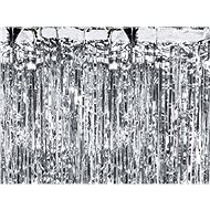Party curtain - silver - 90 x 250 cm - Party Accessories