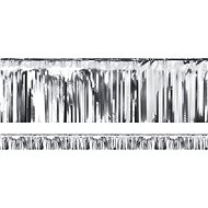 Party curtain - silver - 18,5 x 400 cm - Party Accessories