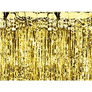 Party curtain - gold - gold - 90 x 250 cm - Party Accessories