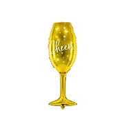 Foil balloon champagne - champagne - New Year's Eve - Happy New Year - 28x80 cm - Balloons
