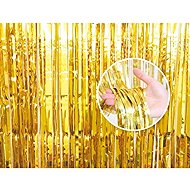 Party curtain gold - gold - 90 x 240 cm - Party Accessories