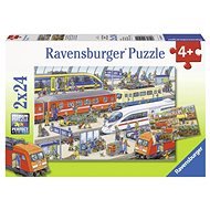 Ravensburger 091911 Bahnhof 2x24 Puzzleteile - Puzzle