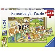 Ravensburger 091959 Nap a gazdaságban 2 x 24 darab - Puzzle
