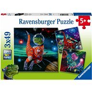 Ravensburger 051274 Dinoszaurusz világ 3 x 49 darab - Puzzle