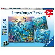 Ravensburger 051496 Unterwasser 3x49 Puzzleteile - Puzzle