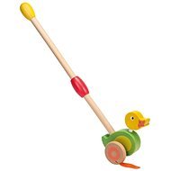 Jouéco Wooden Riding Duck on a Pole - Push and Pull Toy