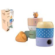 Jouéco The Wildies Family Wooden Stacking Racket - Baby Toy