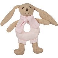 Canpol babies Zajačik Bunny s hrkálkou ružový - Plyšová hračka