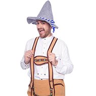 Bavarian Oktoberfest Hat Grey - Costume Accessory