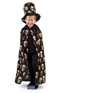 Detský Kostým – Plášť + Klobúk s Lebkami – Halloween – 4 – 9 rokov – Unisex - Kostým