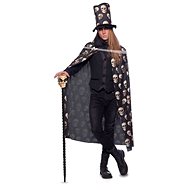 Costume - Cloak + Hat with Skulls - Halloween - Unisex - Costume