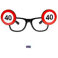 Party Glasses Birthday Traffic Sign - 40 - Party Accessories