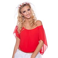 Bride Veil with Rose - Farewell to Freedom - Costume Accessory