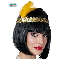 Charleston Headband with Golden Feather - Costume Accessory