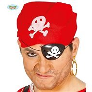 Súprava Pirát - Šatka, Náušnica a Páska Na Oko - Unisex - Karnevalová maska