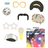 Photo Accessories - Photo corner with Disco Background 75x75 cm - 9 pcs - Party Accessories