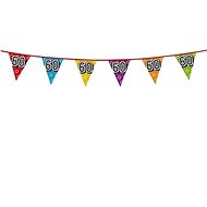 Birthday Garland - Flags “60“ Holographic Color - 800 cm - Garland