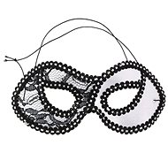 Scarf - Mask with Lace Silver - Farewell to Freedom - Carnival Mask