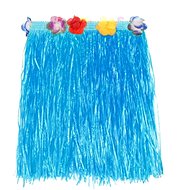 Hawaiian Skirt - Hawaii - Blue 40cm - Costume Accessory