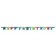Happy Birthday Garland - 180 cm Blue - Garland