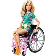 Barbie modell kerekesszékben - szőke - Játékbaba