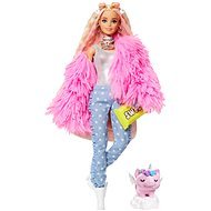 Barbie Extra Doll - Fluffy Pink Jacket - Puppe