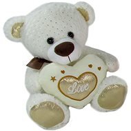 Teddy Bear Heart Beige - 23 cm - Soft Toy