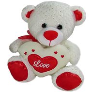 Teddy Bear Heart White - 23 cm - Soft Toy