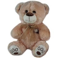 Medveď s mašľou Hnedý – 40 cm - Plyšový medveď