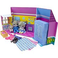 Tiny Tukkins - Deluxe Plush Play House Set mit 3 Plüschtieren und Zubehör - Figuren