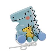 Jamara Wooden Toy - Kidiwood Dinosaurs - Push and Pull Toy