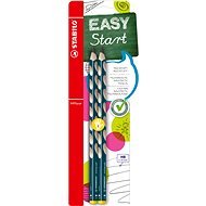 STABILO EASYgraph L HB Bleistift Petrol - 2 Stück im Blister - Bleistift