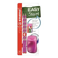 Stabilo EASYgraph S School Set Pink R with Sharpener and Rubber - Pencil