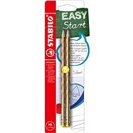 STABILO EASYgraph S metallic Edition L HB Gold - 2St Packung - Bleistift