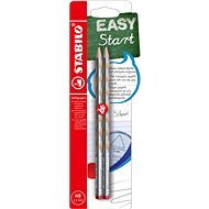 STABILO EASYgraph S metallic Edition R HB Silber - 2St Packung - Bleistift