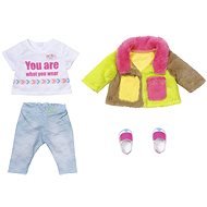 BABY born Deluxe Készlet színes kabáttal, 43 cm - Játékbaba ruha