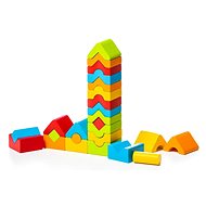 Cubika 15016 Set of 5 towers LD-13 - wooden puzzle 25 pieces - Stacking Pyramid