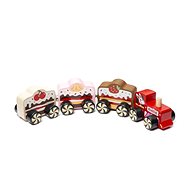 Cubika 15382 Train “Cakes“ - Wooden Train with Magnets 4 parts - Train