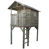 Children&#39; s wooden playhouse with a ladder Viewpoint - Children's Playhouse