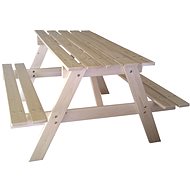 Children' s wooden set PIKNIK natural - Kids' Table