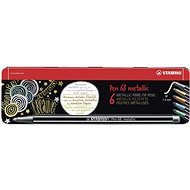 STABILO Pen 68 Metallic 6 pcs Metal Case - Markers