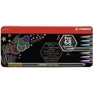 STABILO Pen 68 Metallic 8 pcs Metal Case - Markers
