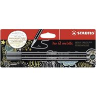 STABILO Pen 68 Metallic 2 pcs Silver in Blister - Felt Tip Pens